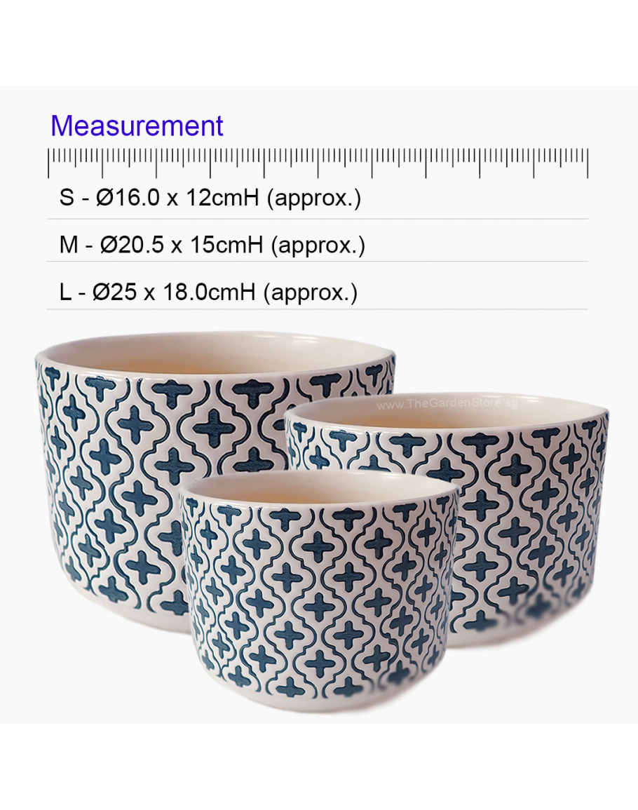 Adelaide Shallow Ceramic Pot